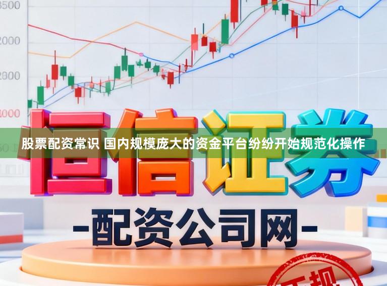 股票配资常识 国内规模庞大的资金平台纷纷开始规范化操作